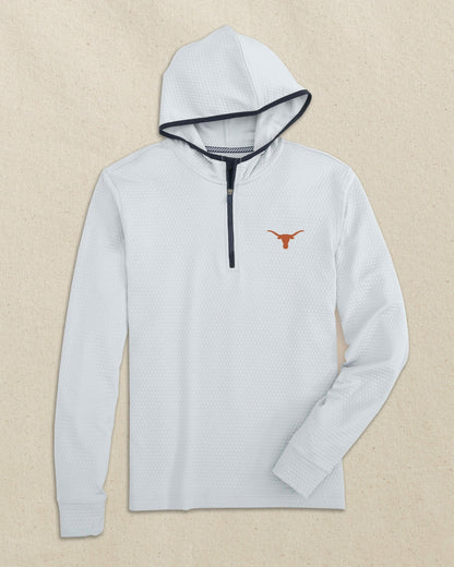 Southern Tide Texas Longhorns Scuttle Quarter Zip Hoodie For Collegiate