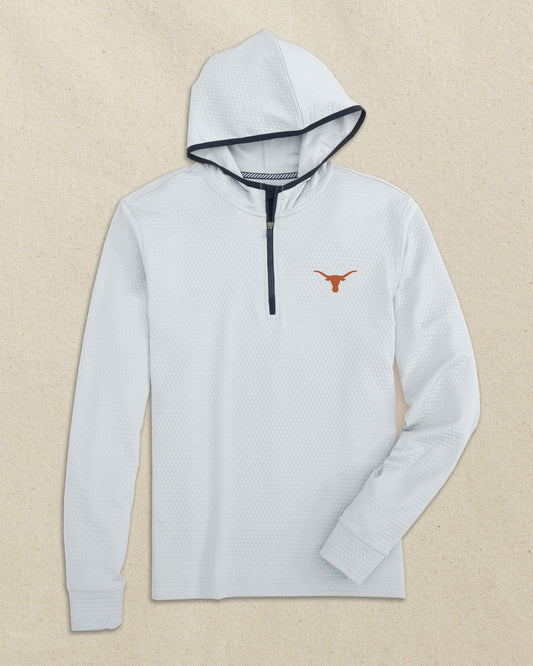 Southern Tide Texas Longhorns Scuttle Quarter Zip Hoodie For Collegiate