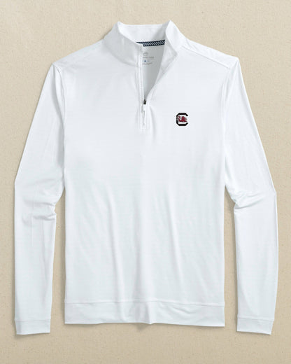 Southern Tide USC Gamecocks Cruiser ST Geo Printed Quarter Zip For Collegiate