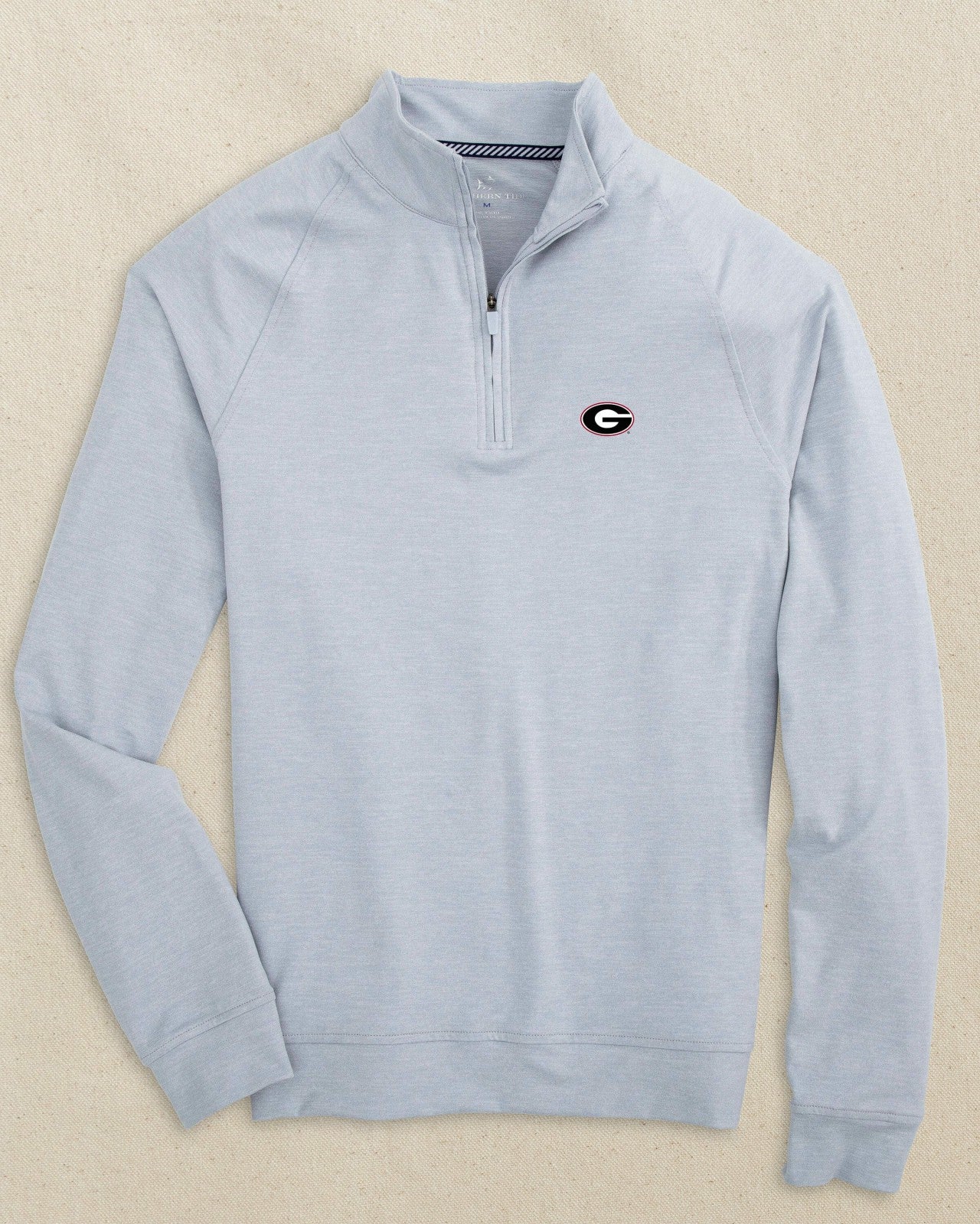 Southern Tide Georgia Bulldogs Oval G Cruiser Quarter Zip For Collegiate