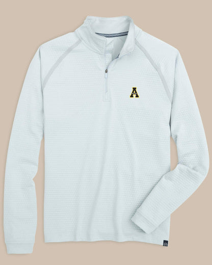 Southern Tide App State Scuttle Heather Quarter Zip For Collegiate