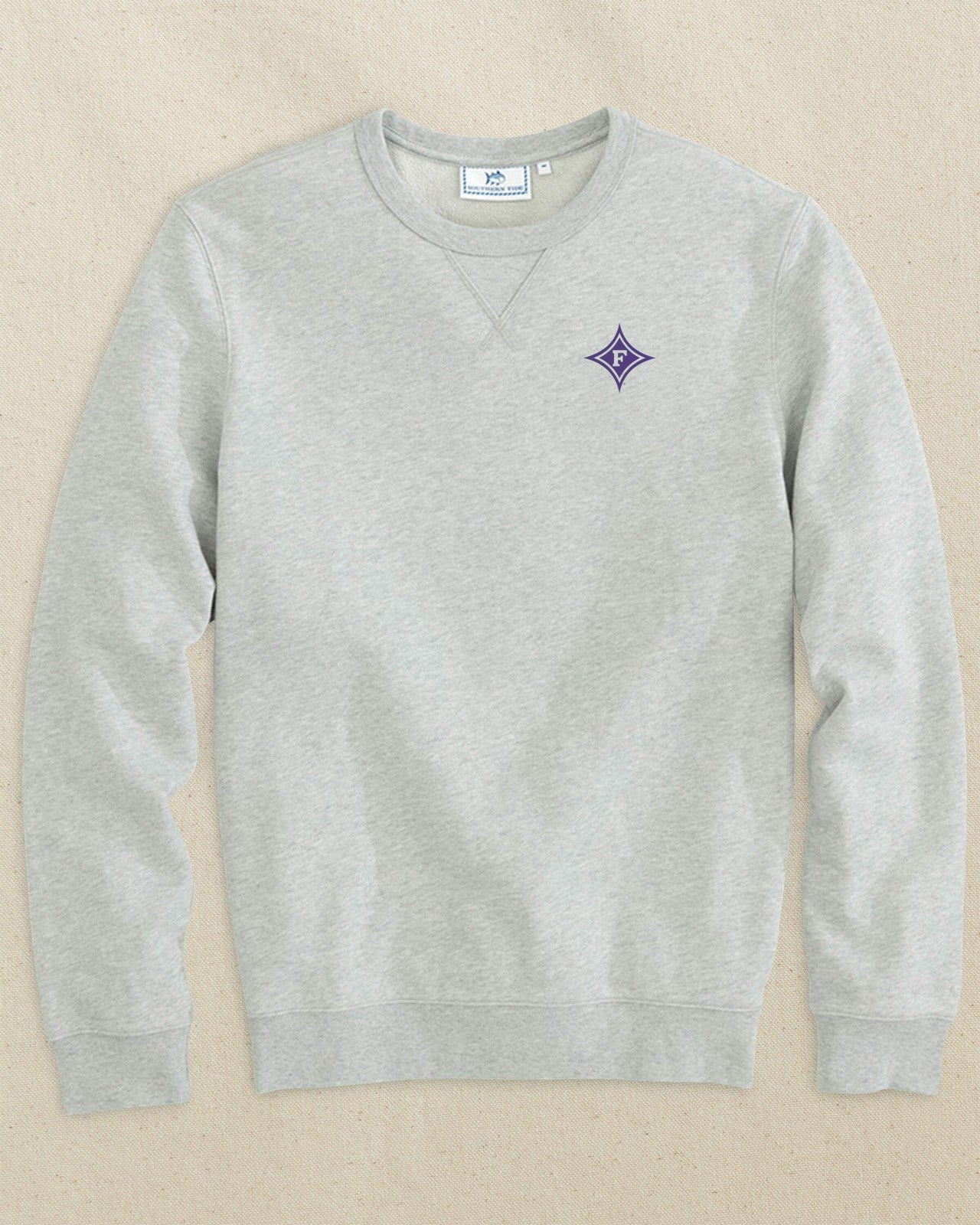 Southern Tide Furman Paladins Upper Deck Pullover Sweatshirt For Collegiate