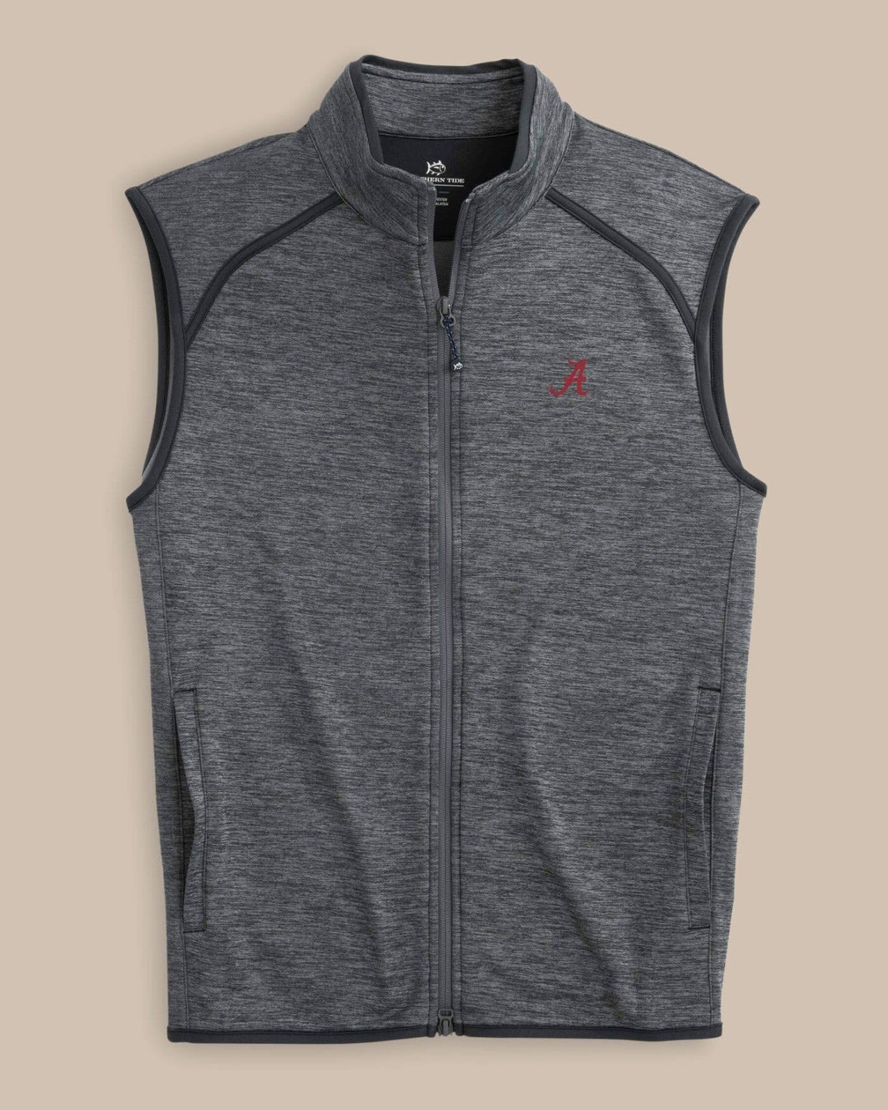 Southern Tide Alabama Crimson Tide Baybrook Heather Vest For Collegiate