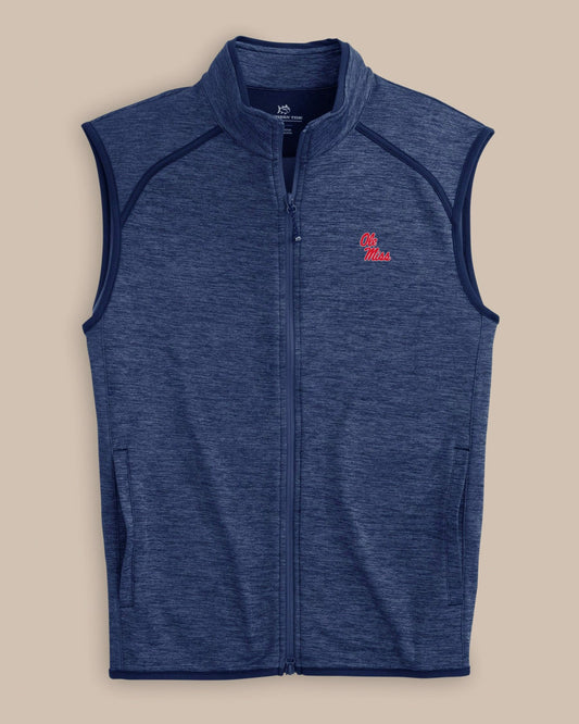 Southern Tide Ole Miss Rebels Baybrook Heather Vest For Collegiate