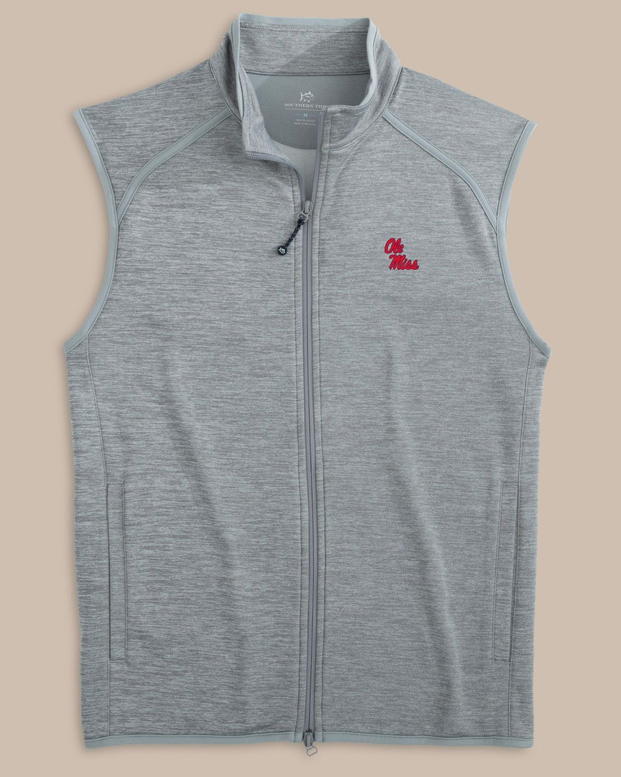 Southern Tide Ole Miss Rebels Baybrook Heather Vest For Collegiate