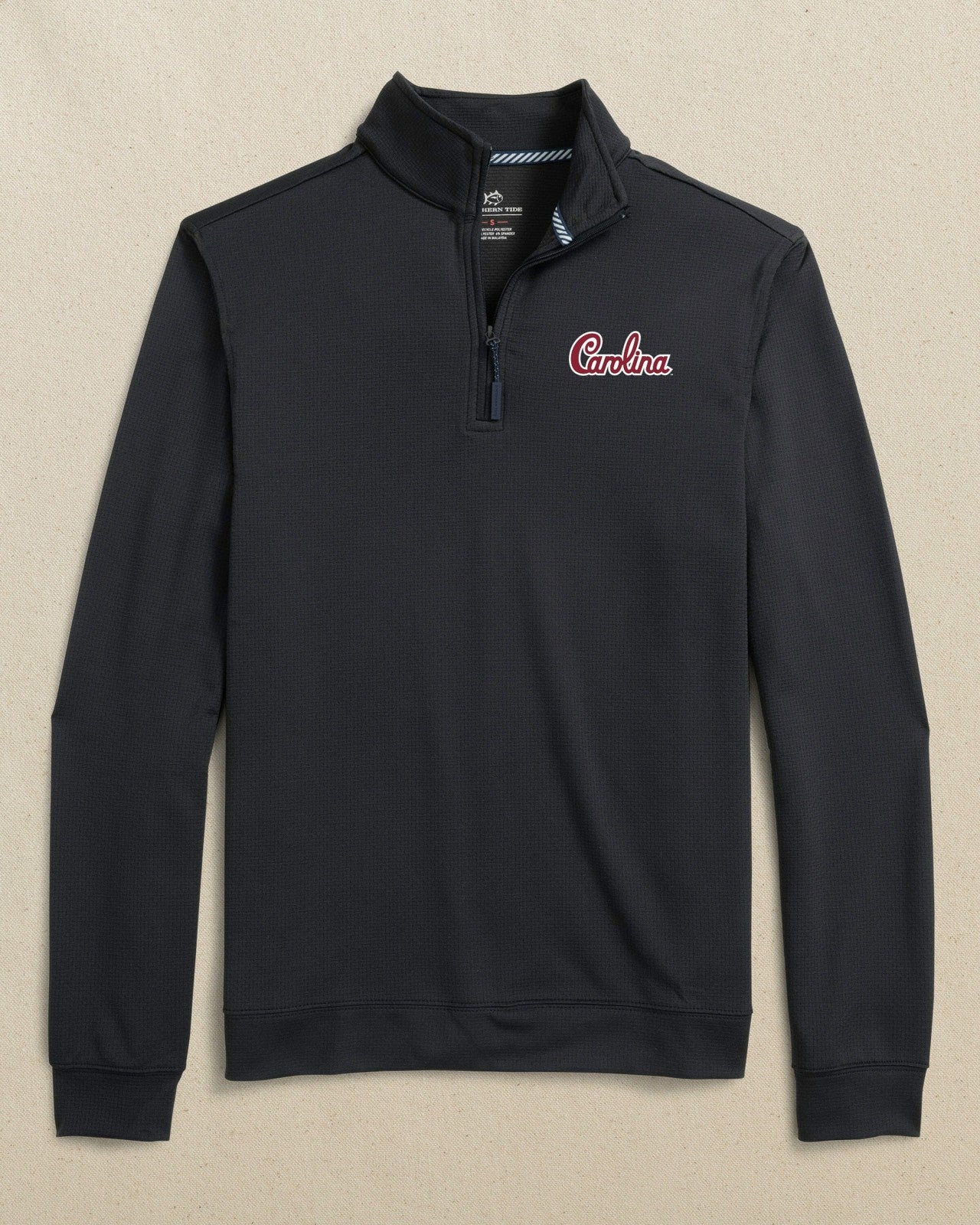 Southern Tide Carolina Script Gamecocks Schooner Quarter Zip For Collegiate