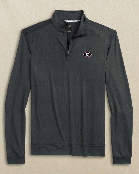 Southern Tide Georgia Bulldogs Oval G Geo Printed Quarter Zip For Collegiate