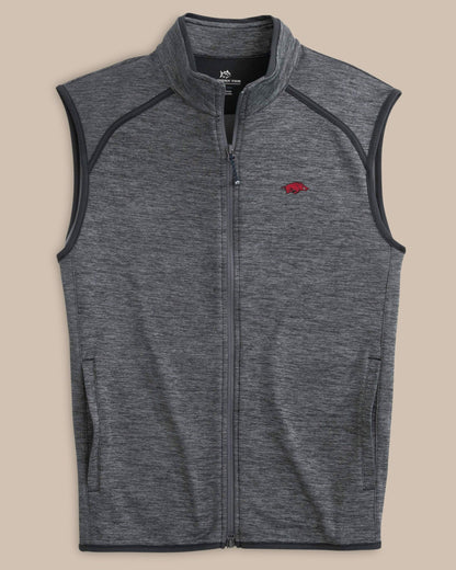 Southern Tide Arkansas Razorbacks Baybrook Heather Vest For Collegiate