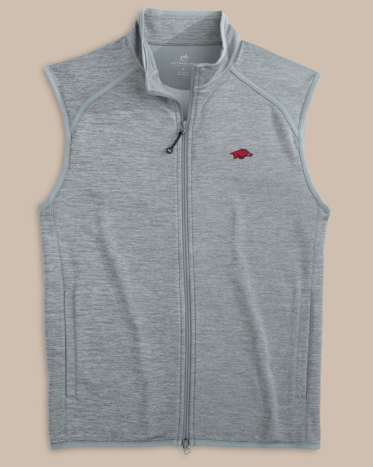 Southern Tide Arkansas Razorbacks Baybrook Heather Vest For Collegiate