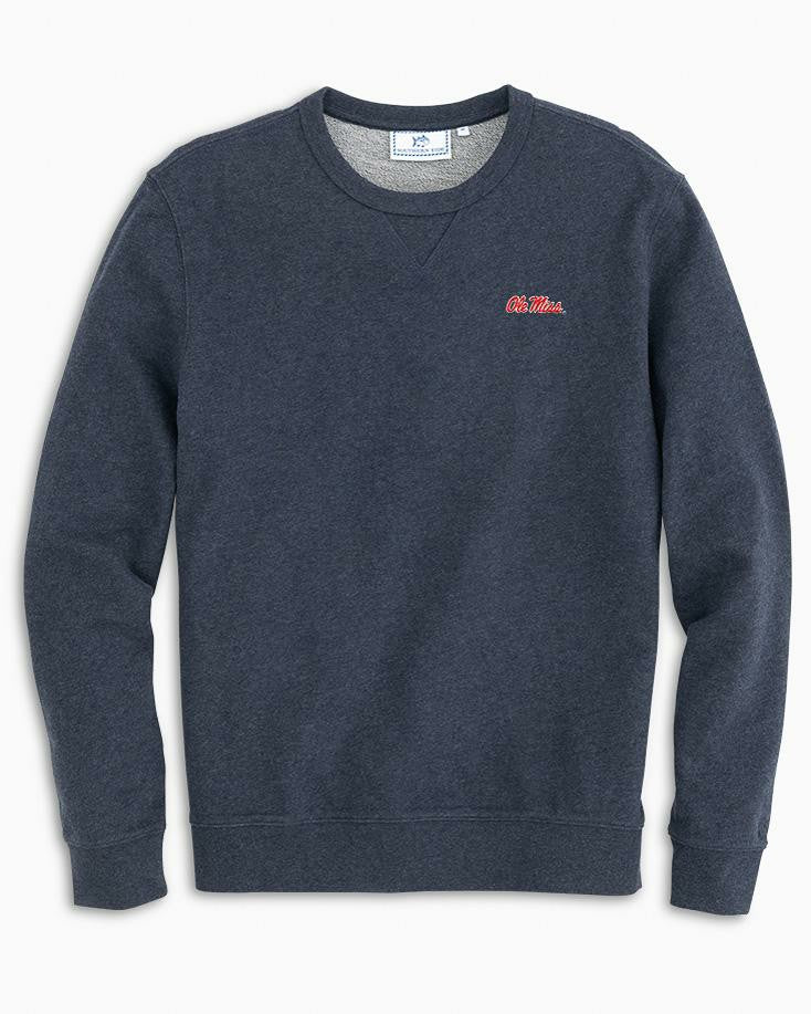Southern Tide Ole Miss Apparel - Upper Deck Pullover Sweatshirt For Collegiate