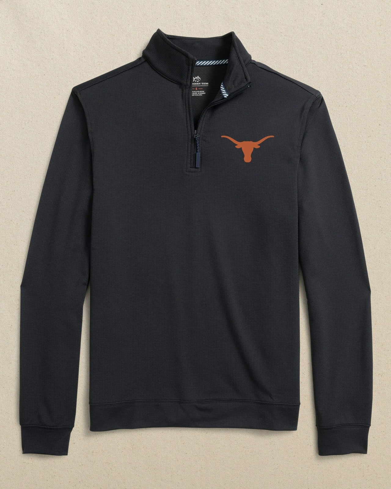 Southern Tide Texas Longhorns Schooner Quarter Zip For Collegiate