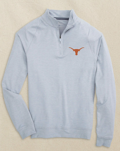 Southern Tide Texas Longhorns Cruiser Heather Quarter Zip For Collegiate