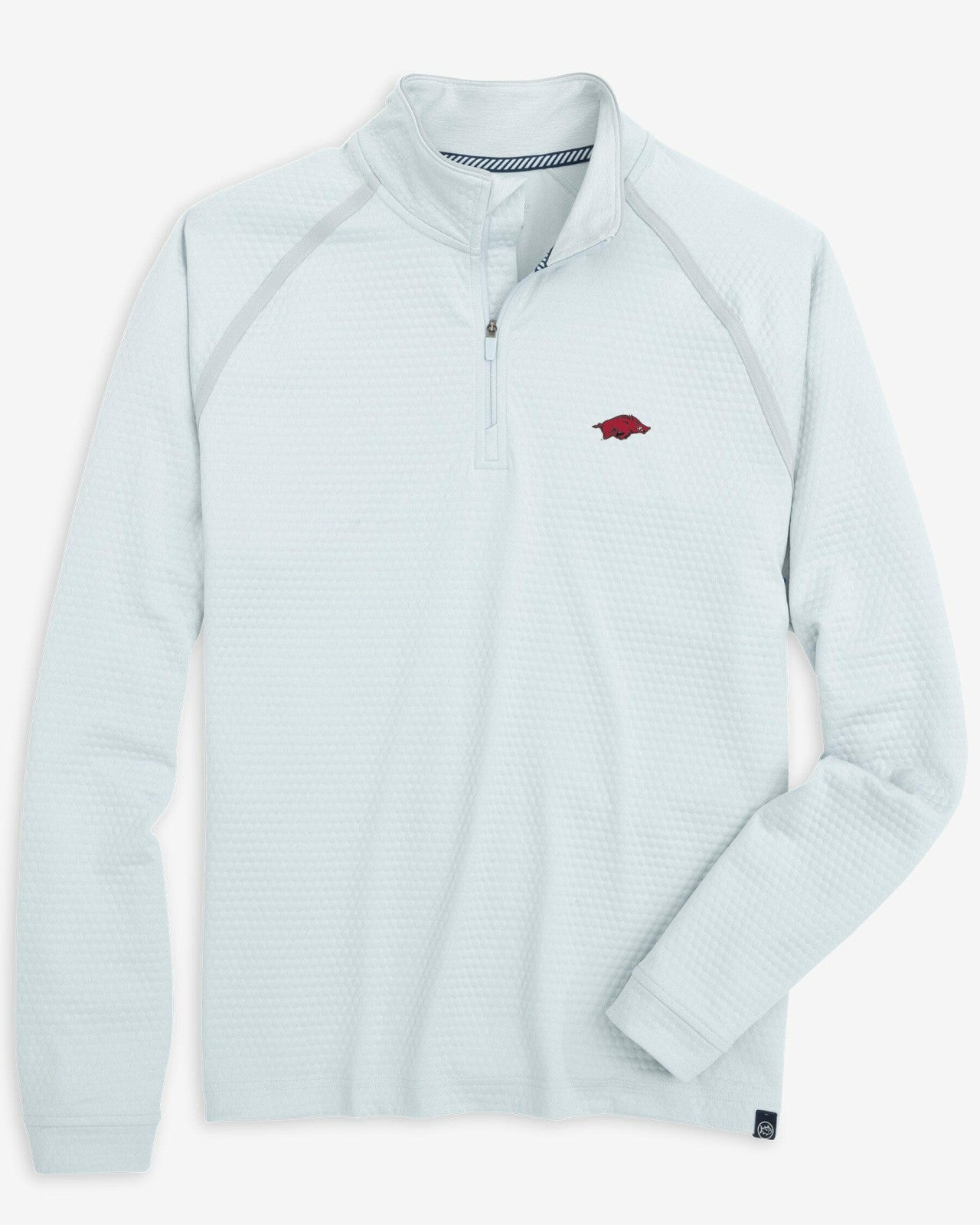 Southern Tide Arkansas Razorbacks Scuttle Heather Quarter Zip For Collegiate