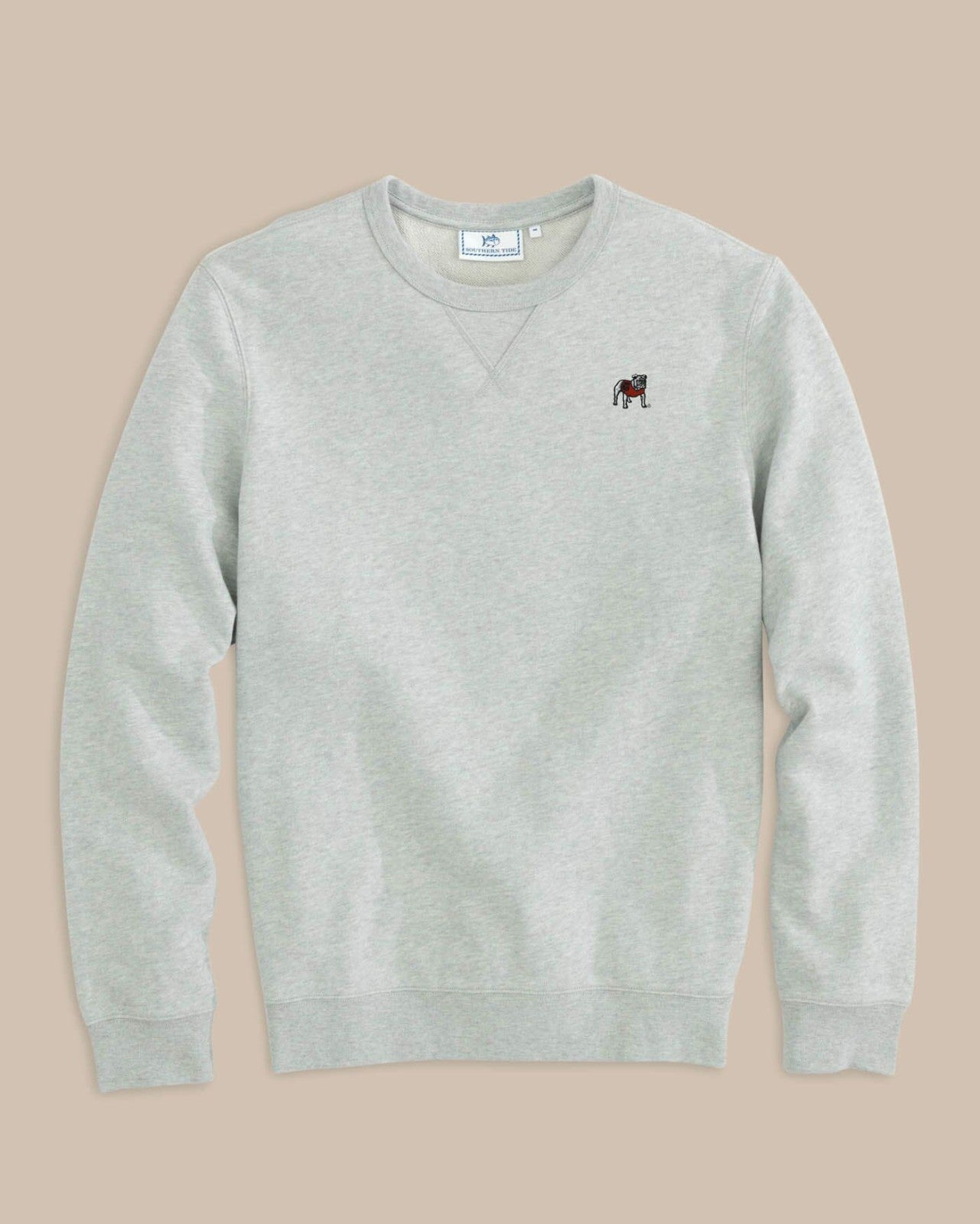 Southern Tide Georgia Bulldogs Upper Deck Pullover Sweater For Collegiate