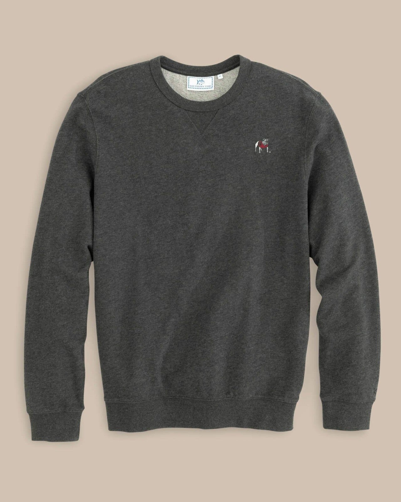Southern Tide Georgia Bulldogs Upper Deck Pullover Sweater For Collegiate