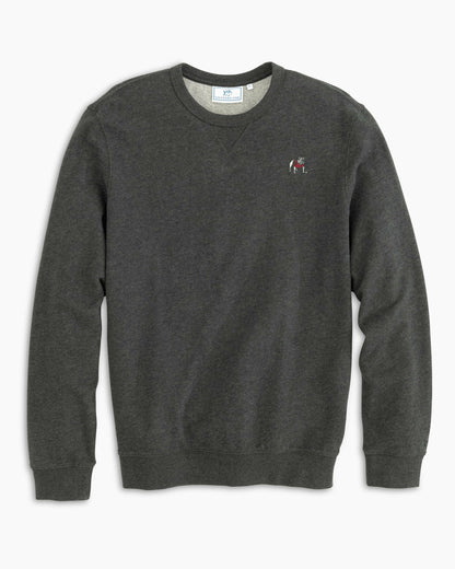 Southern Tide Georgia Bulldogs Upper Deck Pullover Sweater For Collegiate