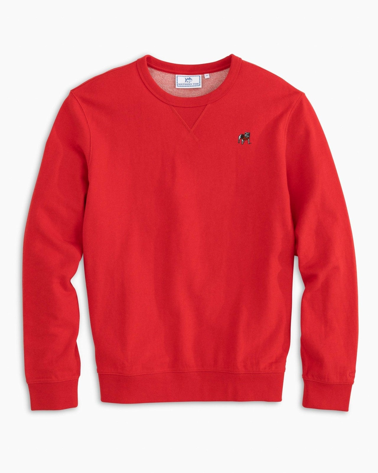 Southern Tide Georgia Bulldogs Upper Deck Pullover Sweater For Collegiate