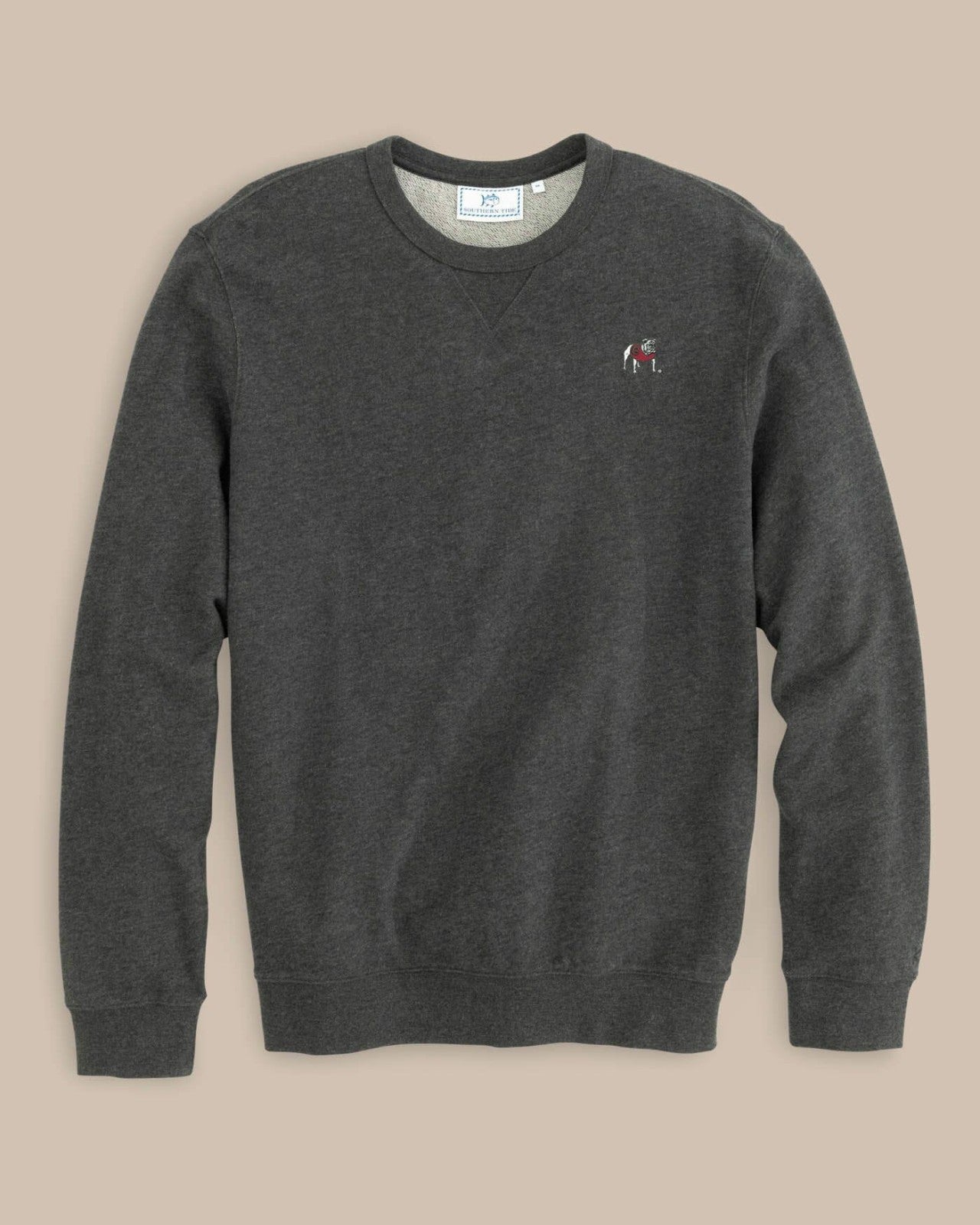 Southern Tide Georgia Bulldogs Upper Deck Pullover Sweater For Collegiate