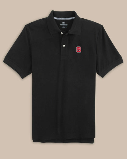 Southern Tide NC State Wolfpack Short Sleeve Skipjack Polo For Collegiate
