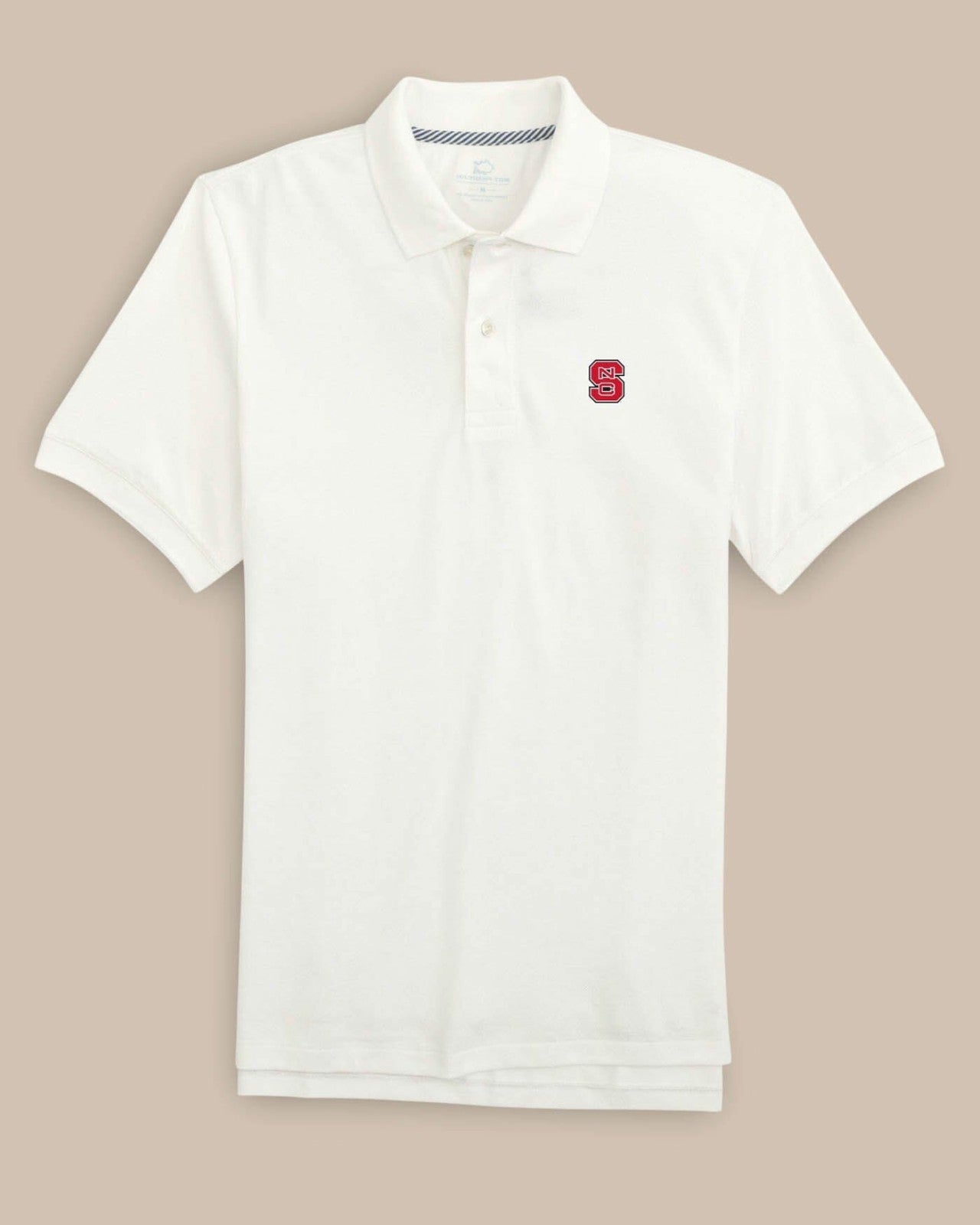 Southern Tide NC State Wolfpack Short Sleeve Skipjack Polo For Collegiate