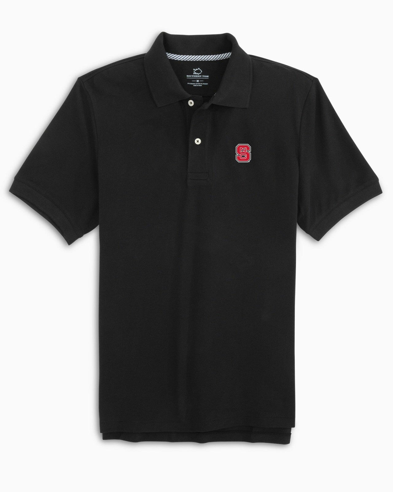 Southern Tide NC State Wolfpack Short Sleeve Skipjack Polo For Collegiate