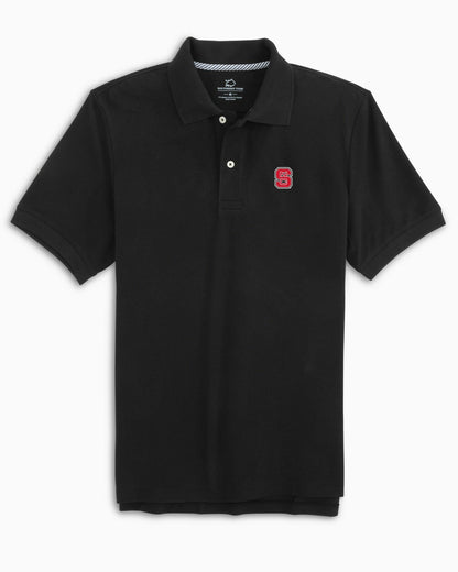 Southern Tide NC State Wolfpack Short Sleeve Skipjack Polo For Collegiate