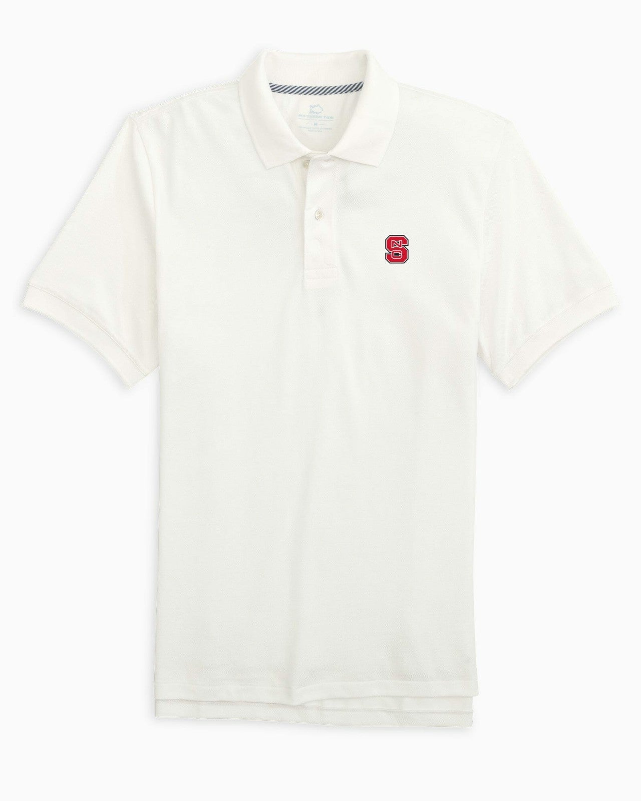 Southern Tide NC State Wolfpack Short Sleeve Skipjack Polo For Collegiate