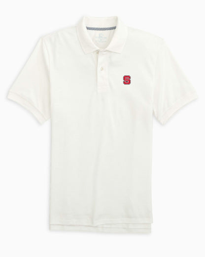 Southern Tide NC State Wolfpack Short Sleeve Skipjack Polo For Collegiate