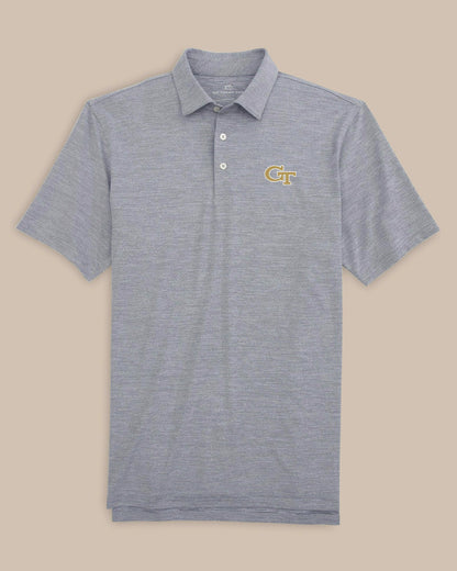 Southern Tide Georgia Tech Driver Spacedye Polo Shirt For Collegiate