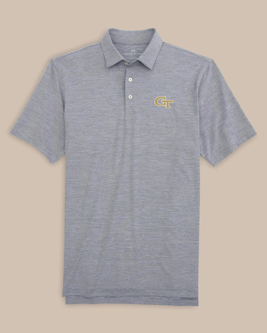 Southern Tide Georgia Tech Driver Spacedye Polo Shirt For Collegiate