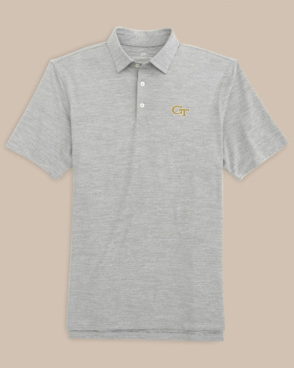 Southern Tide Georgia Tech Driver Spacedye Polo Shirt For Collegiate