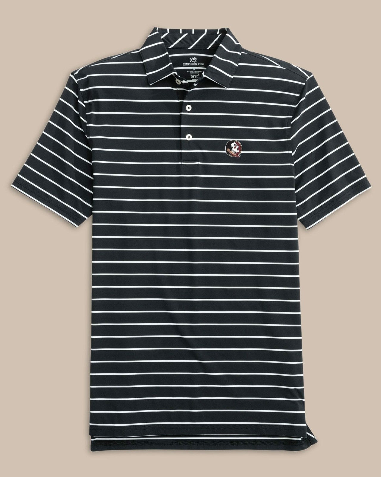 Southern Tide FSU Seminoles brrr°®-eeze Desmond Stripe Polo For Collegiate