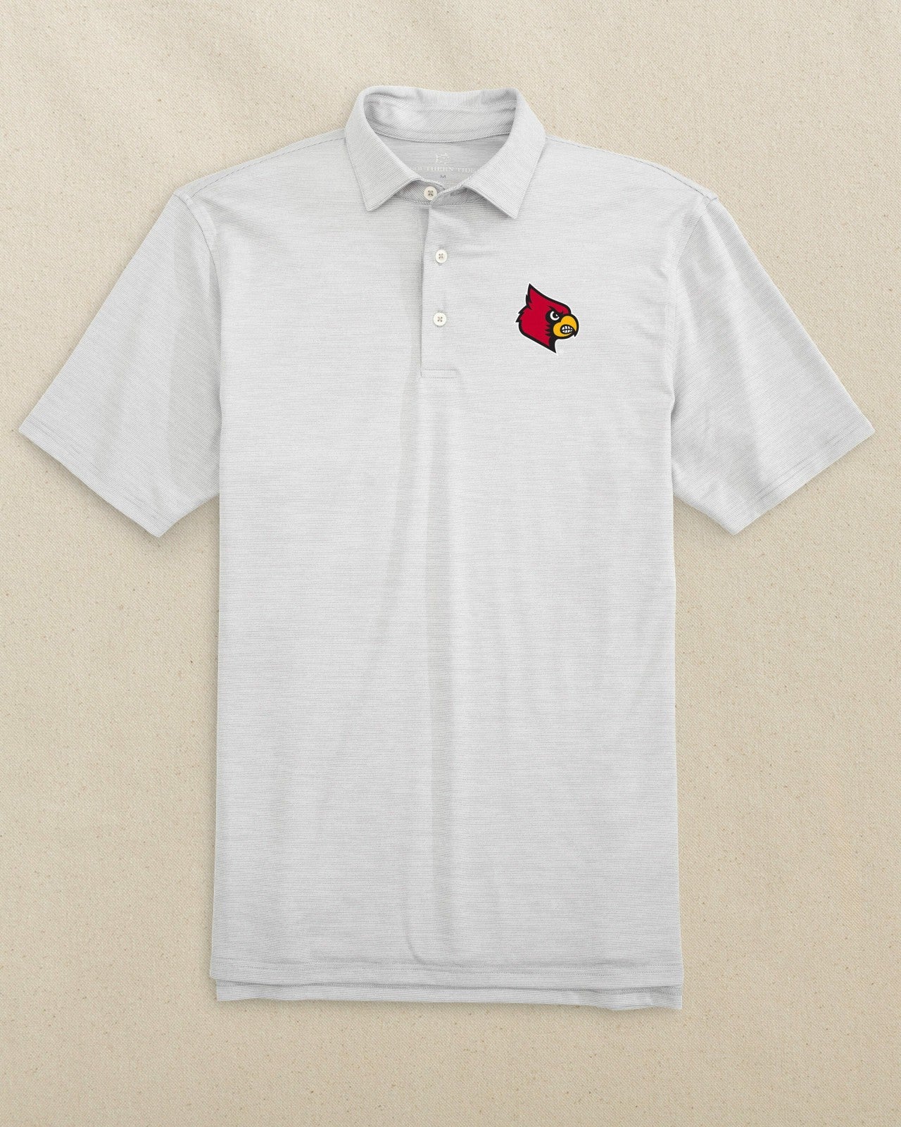 Southern Tide Louisville Cardinals Driver Spacedye Polo For Collegiate