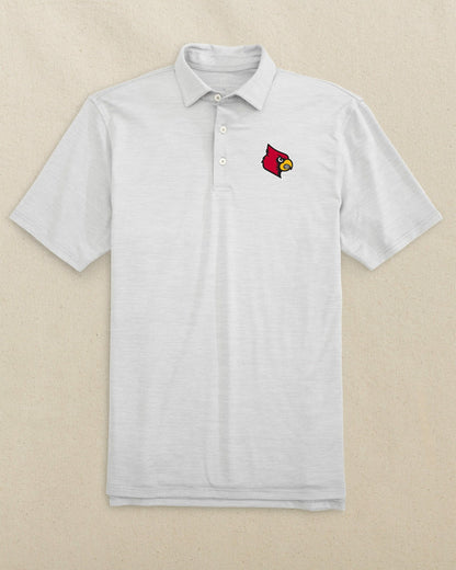 Southern Tide Louisville Cardinals Driver Spacedye Polo For Collegiate
