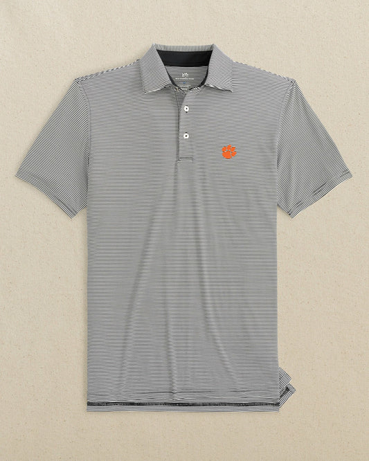 Southern Tide Clemson brrr°®-eeze Meadowbrook Stripe Polo For Collegiate
