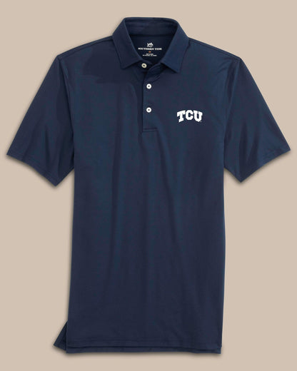 Southern Tide TCU Horned Frogs Ryder Performance Polo Shirt For Collegiate