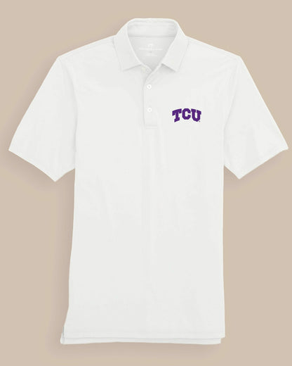 Southern Tide TCU Horned Frogs Ryder Performance Polo Shirt For Collegiate