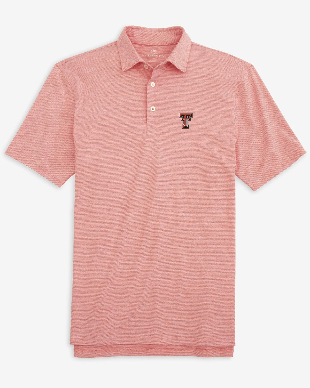 Southern Tide Texas Tech Driver Spacedye Polo Shirt For Collegiate