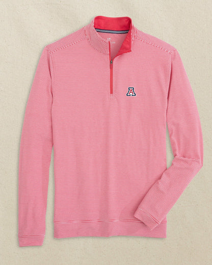Southern Tide Arizona Wildcats Cruiser Stripe Quarter Zip For Collegiate