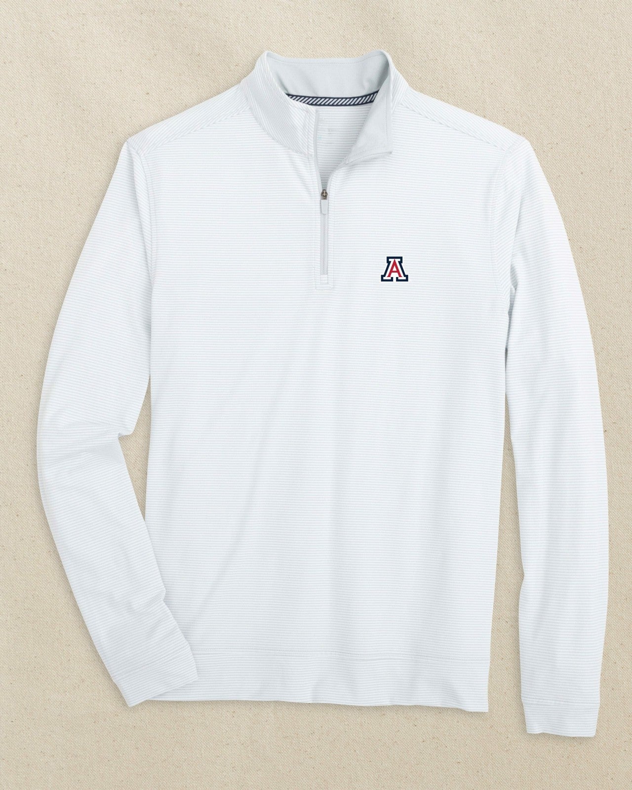 Southern Tide Arizona Wildcats Cruiser Stripe Quarter Zip For Collegiate