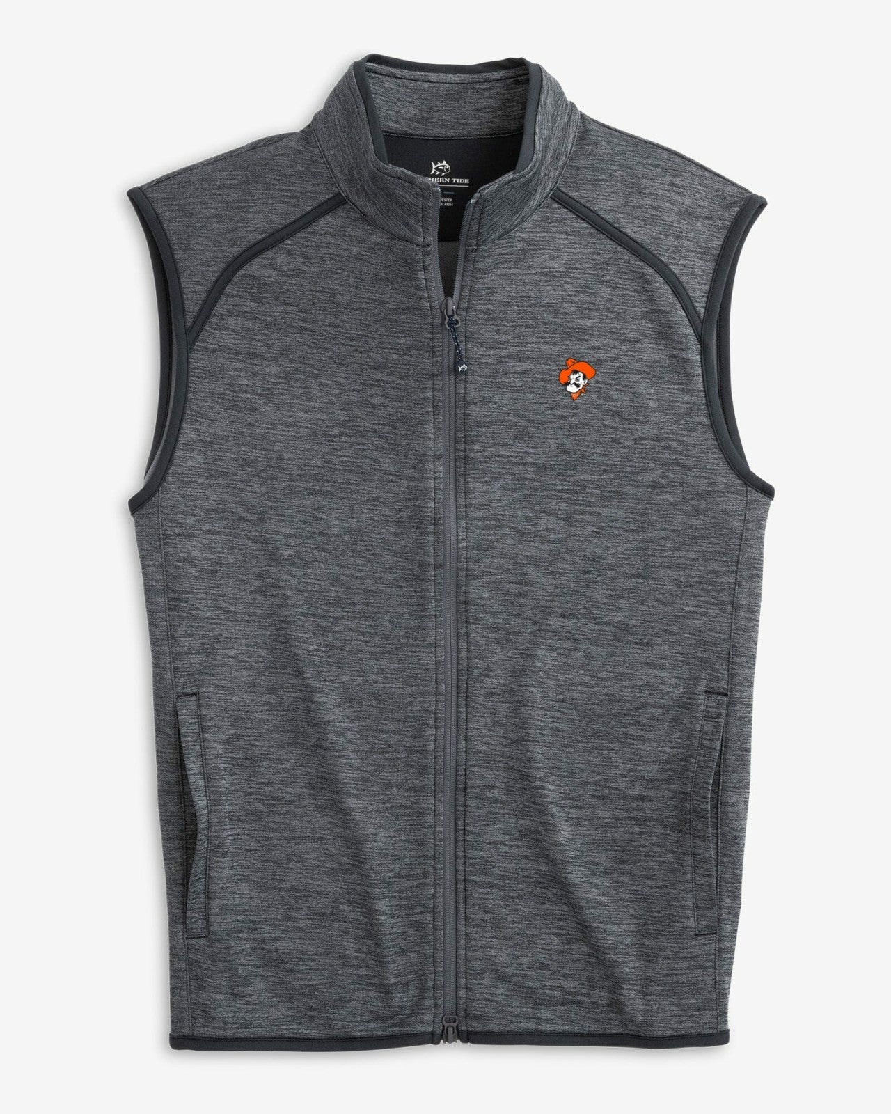 Southern Tide Oklahoma State Cowboys Baybrook Heather Vest For Collegiate