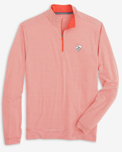 Southern Tide Oklahoma State Cowboys Stripe Heather Quarter Zip For Collegiate