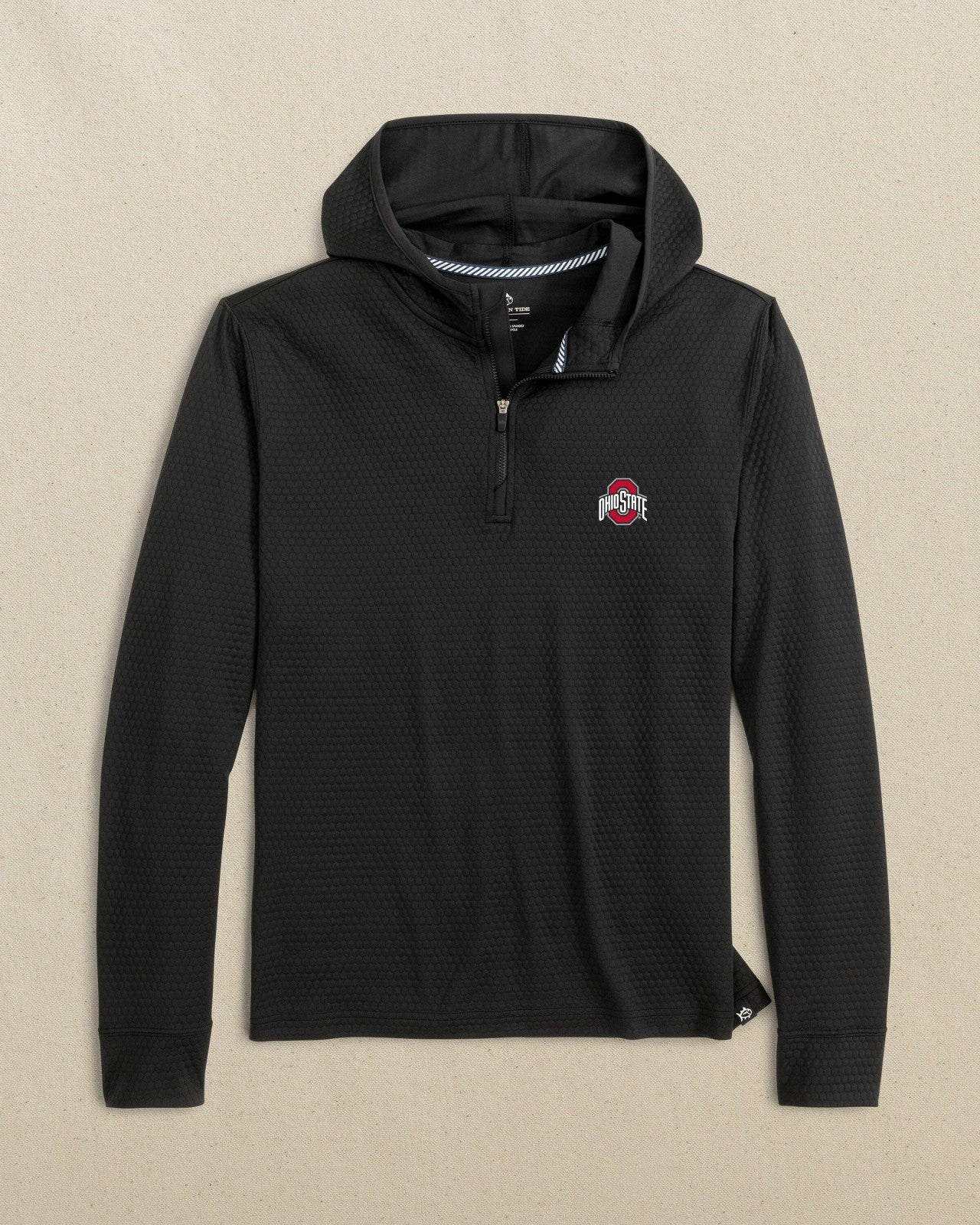 Southern Tide Ohio State Buckeyes Scuttle Quarter Zip Hoodie For Collegiate