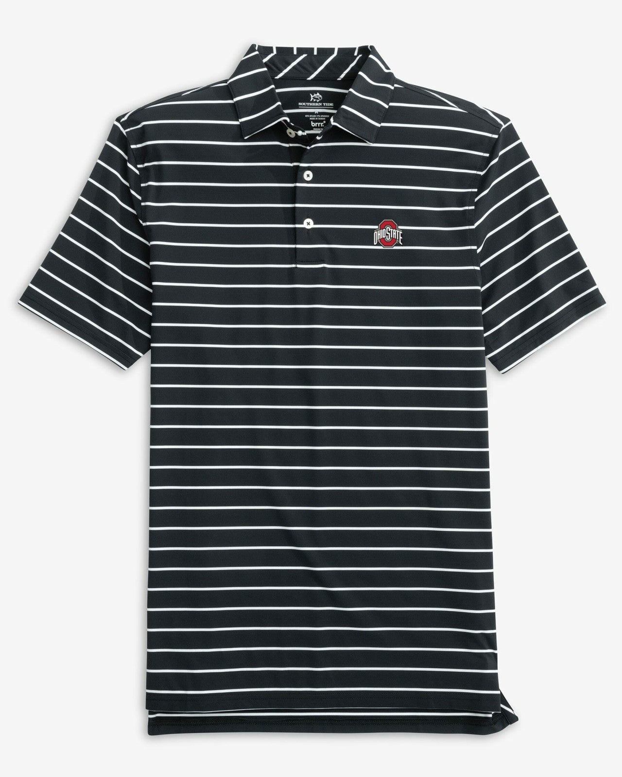 Southern Tide Ohio State Buckeyes brrr°®-eeze Stripe Polo For Collegiate