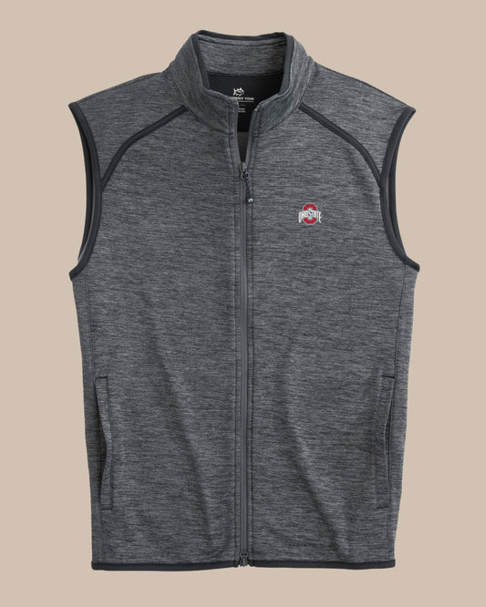 Southern Tide Ohio State Buckeyes Baybrook Heather Vest For Collegiate