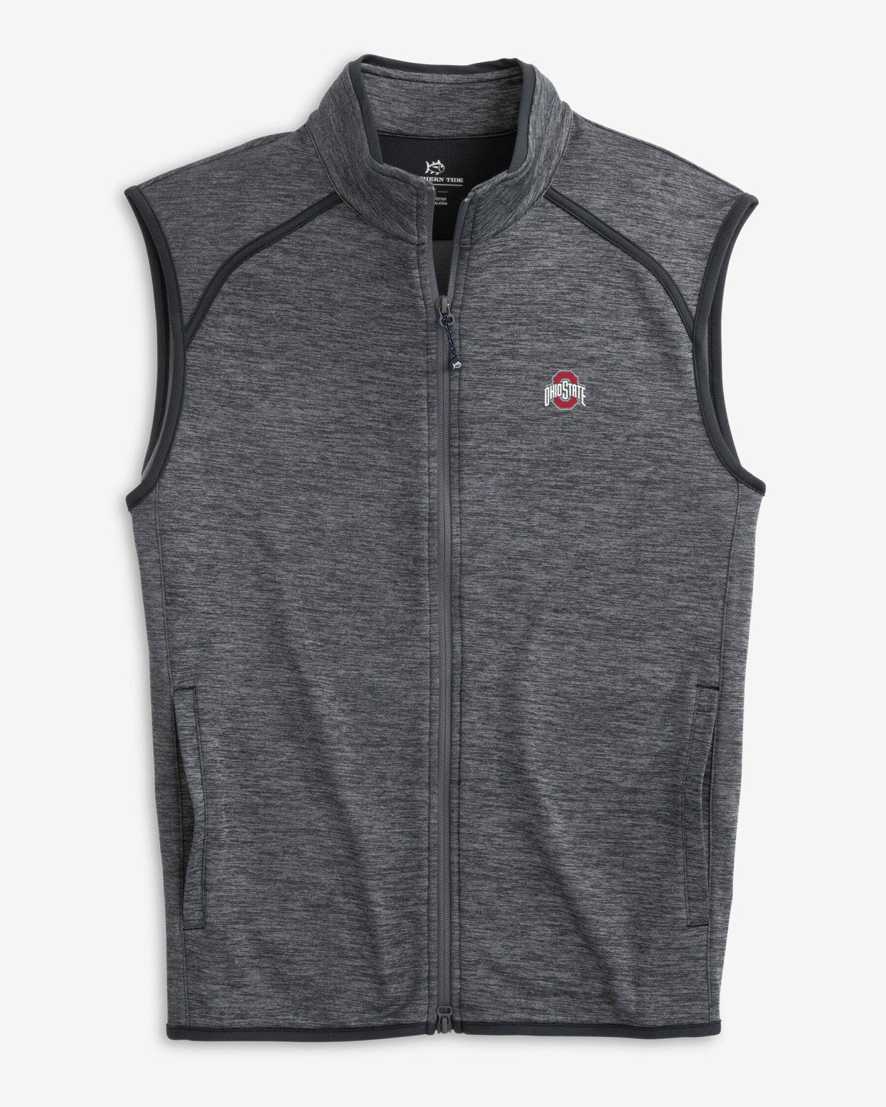 Southern Tide Ohio State Buckeyes Baybrook Heather Vest For Collegiate