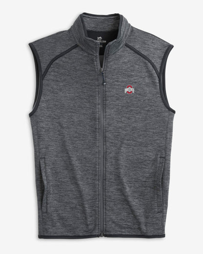 Southern Tide Ohio State Buckeyes Baybrook Heather Vest For Collegiate