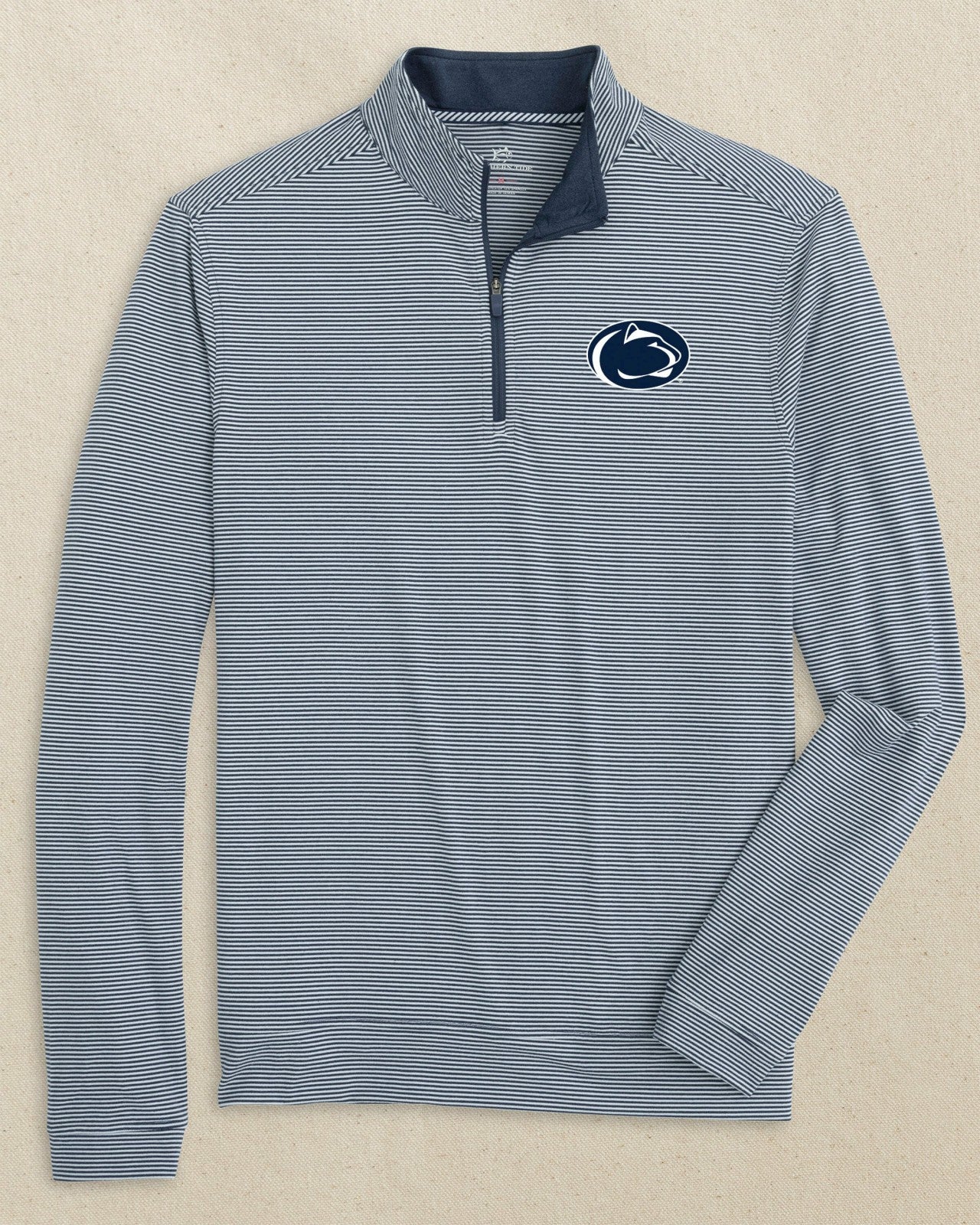 Southern Tide Penn State Nittany Lions Stripe Quarter Zip For Collegiate
