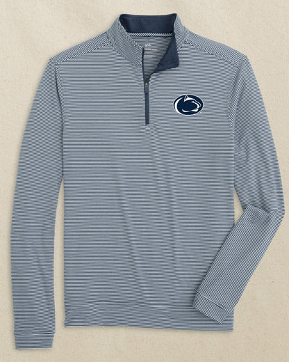 Southern Tide Penn State Nittany Lions Stripe Quarter Zip For Collegiate