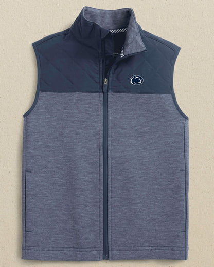 Southern Tide Penn State Nittany Lions Boys Waterfront Quilted Vest For Collegiate